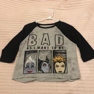 Baseball style Disney T-shirt.